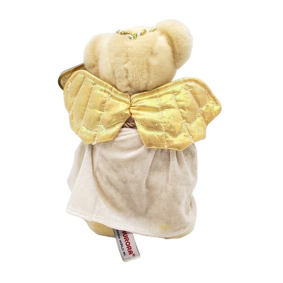 Aurora Angel of Joy‎ Teddy Bear Plush Christmas Holiday Stuffed Animal Gold Star - Picture 6 of 10